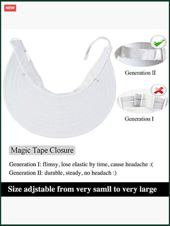 Wide Brim Sun Visor Hat UPF 50+ Large 2 Pack Foldable Machine Washable main image 5